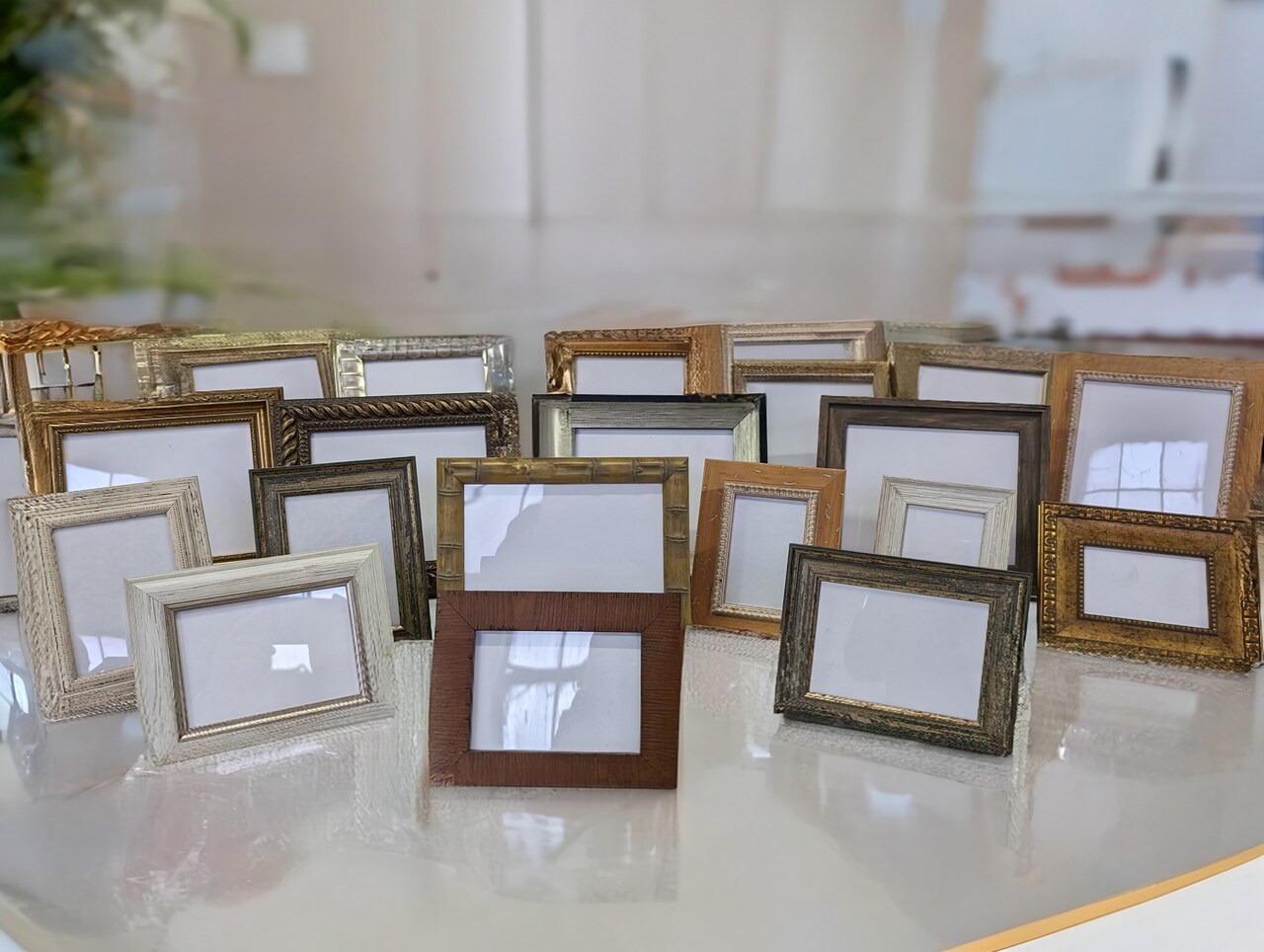 Assorted Frame Bundle | Picture Photo Frames I Desktop & Wall Frames | 4x6, 5x7, 8x10 I Glass, Easel and Hangers Included I READY TO USE